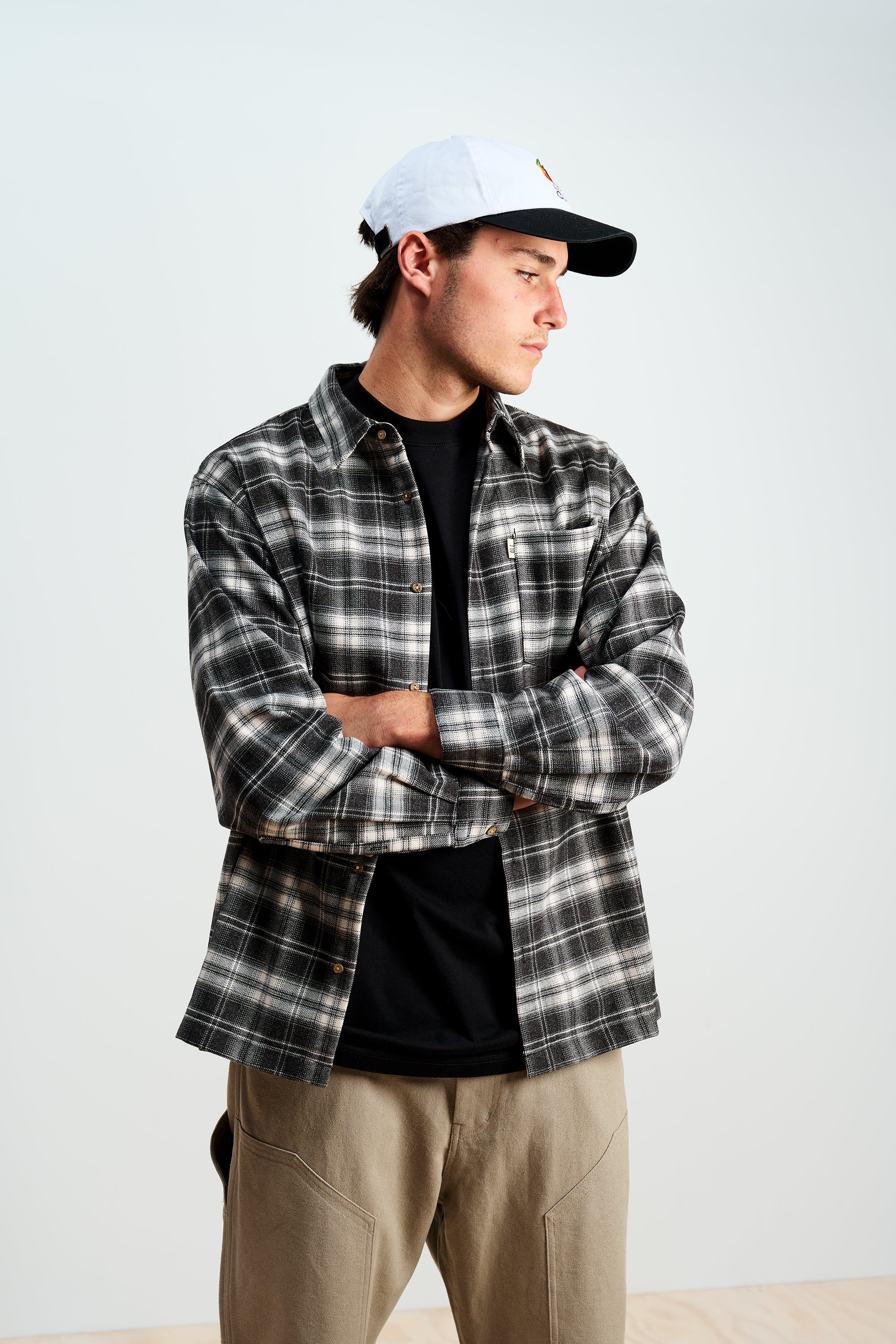 Flannel Overshirt - Coal