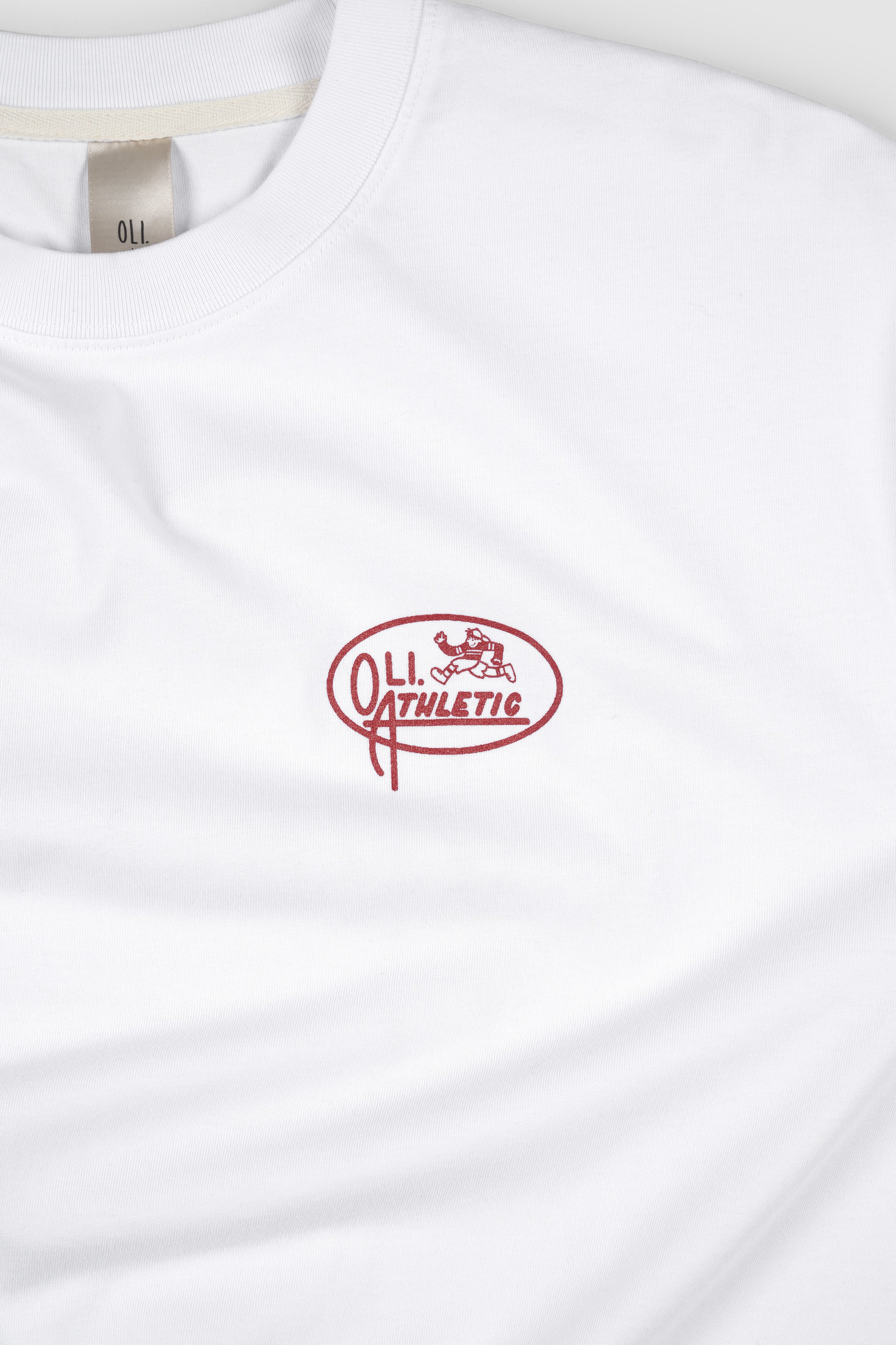 Athletics Back Print T - White