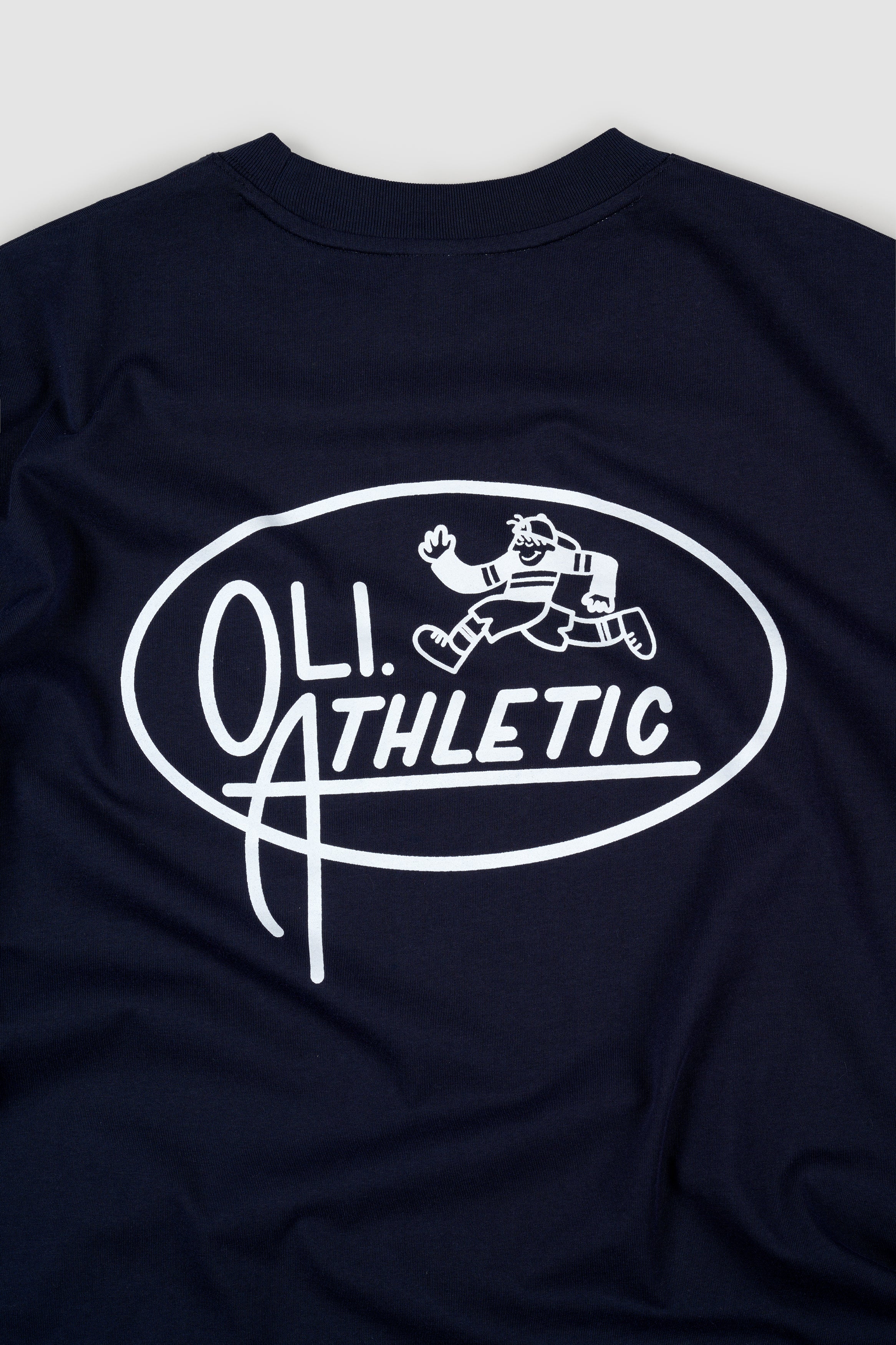 Athletics Back Print T - Navy