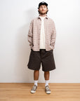 Plaid Long Sleeve Button Up - Clay
