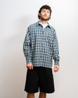 Plaid Long Sleeve Button Up - Teal
