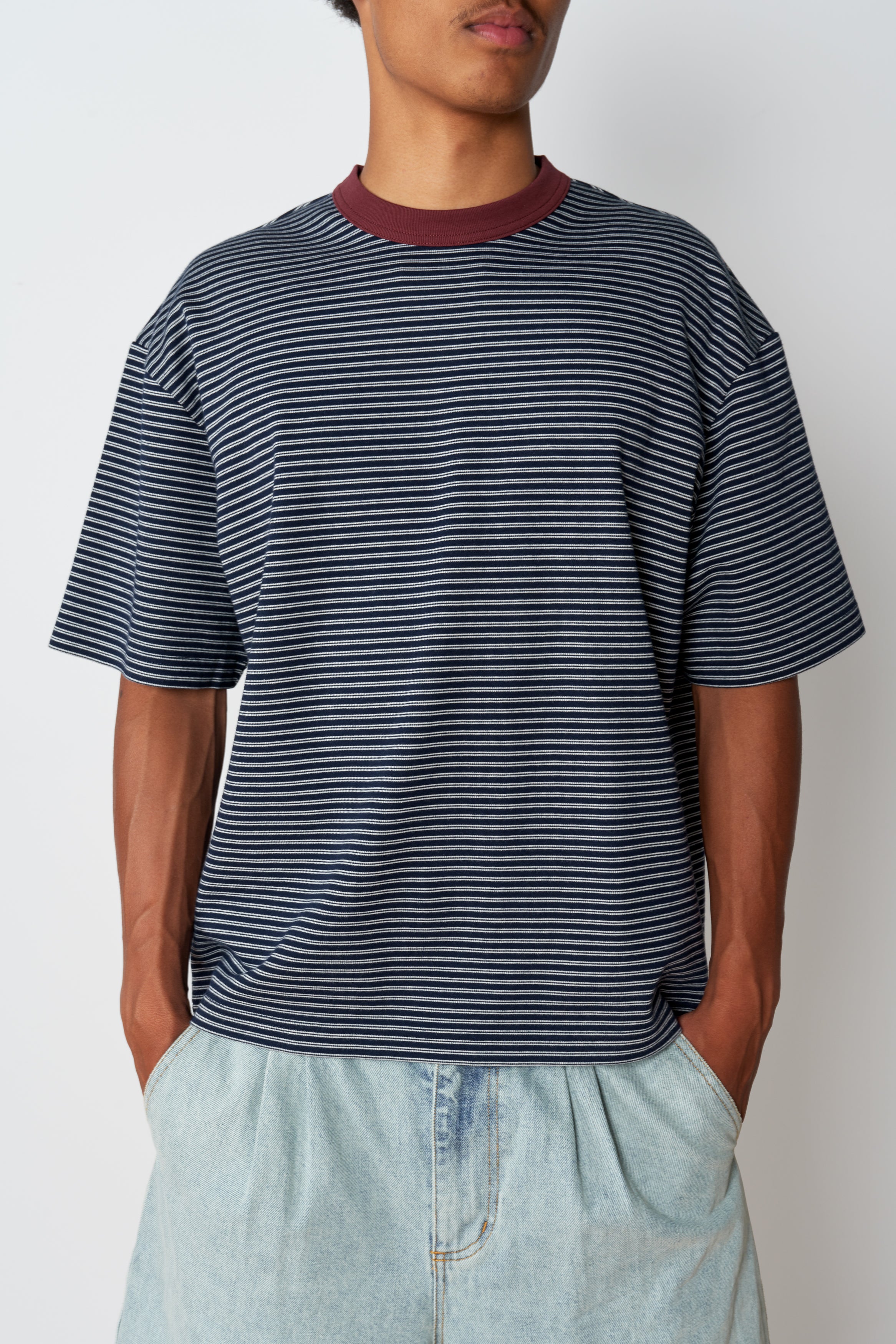 Stripe T - Navy