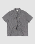 Cotton Check Button Up - Coal