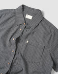 Cotton Check Button Up - Coal