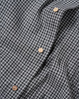 Cotton Check Button Up - Coal