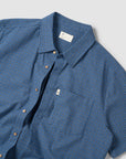 Cotton Check Button Up - Blue