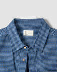 Cotton Check Button Up - Blue