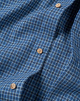 Cotton Check Button Up - Blue