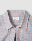 Cotton Check Button Up - Sherbet