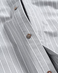 Script Button Up - Grey