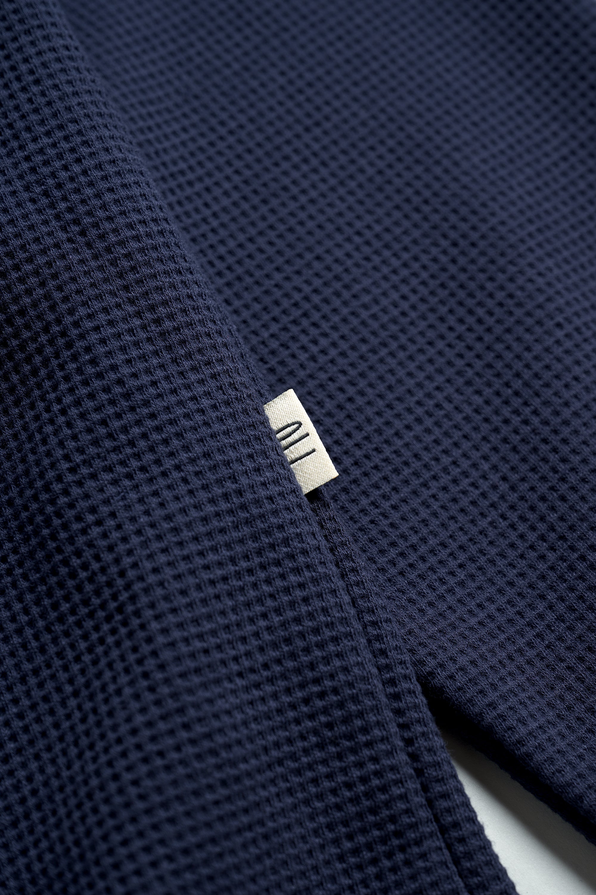 Waffle Long Sleeve - Navy