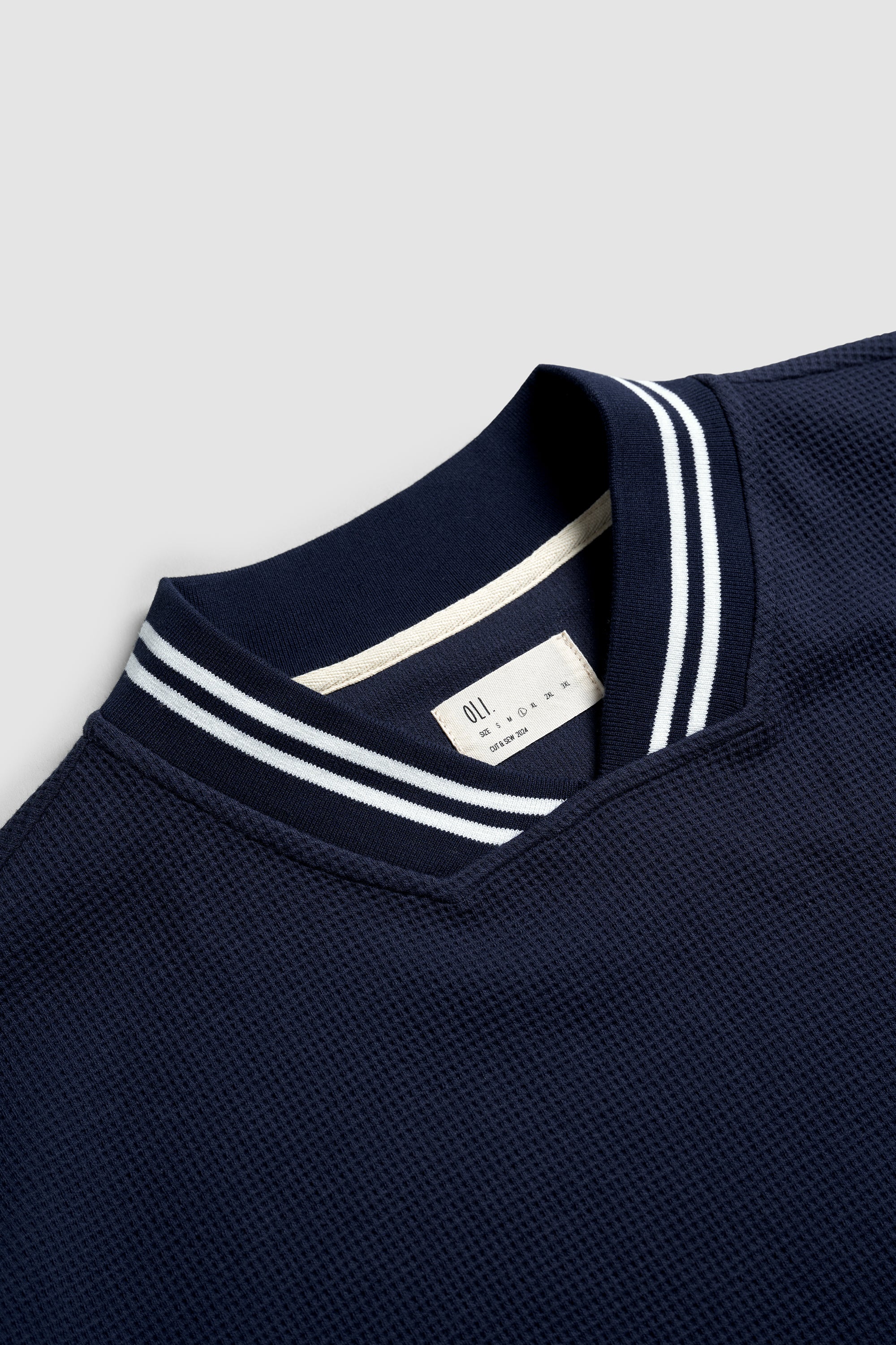 Waffle Long Sleeve - Navy