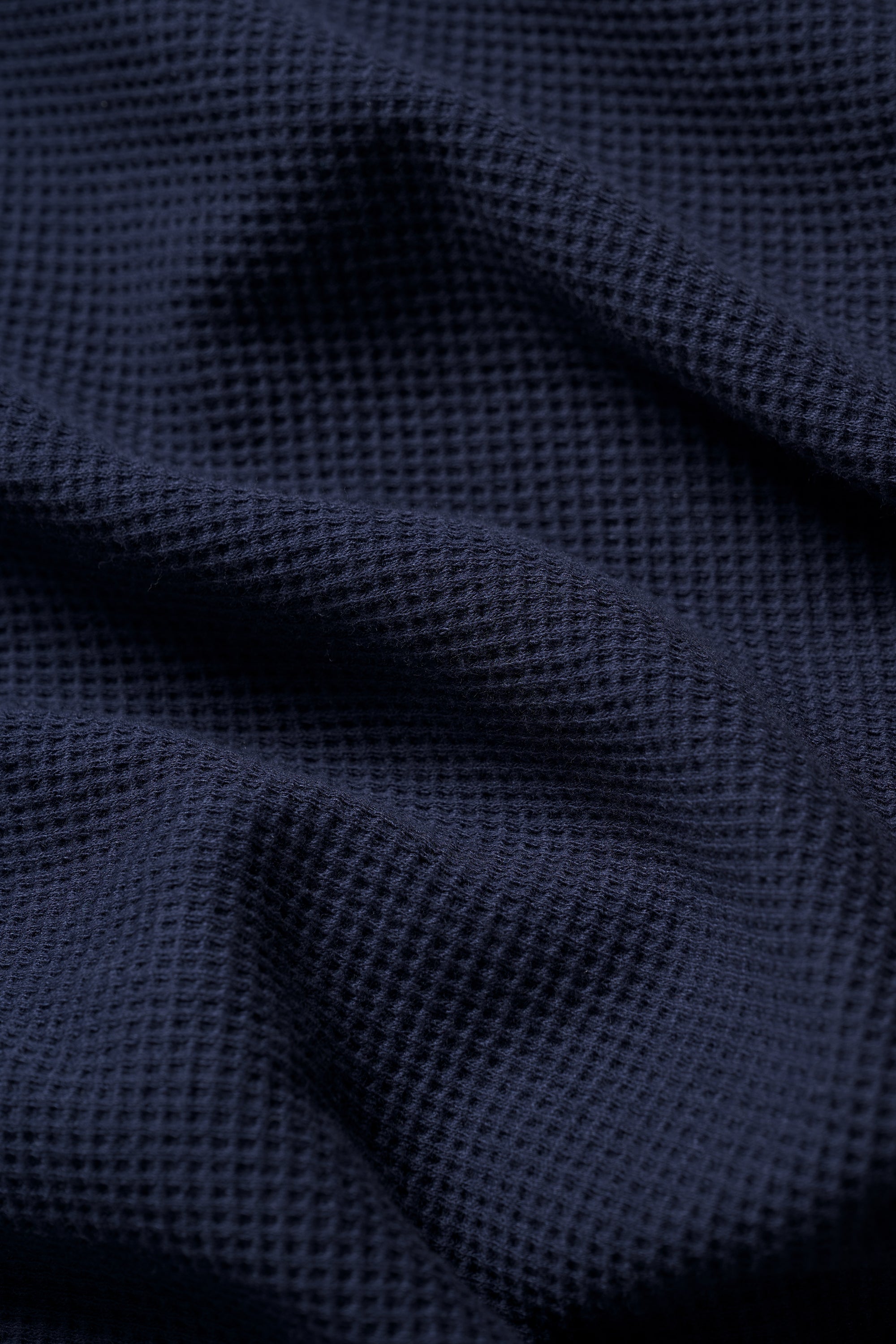 Waffle Long Sleeve - Navy