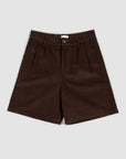 Pleated Short - Choc Cord