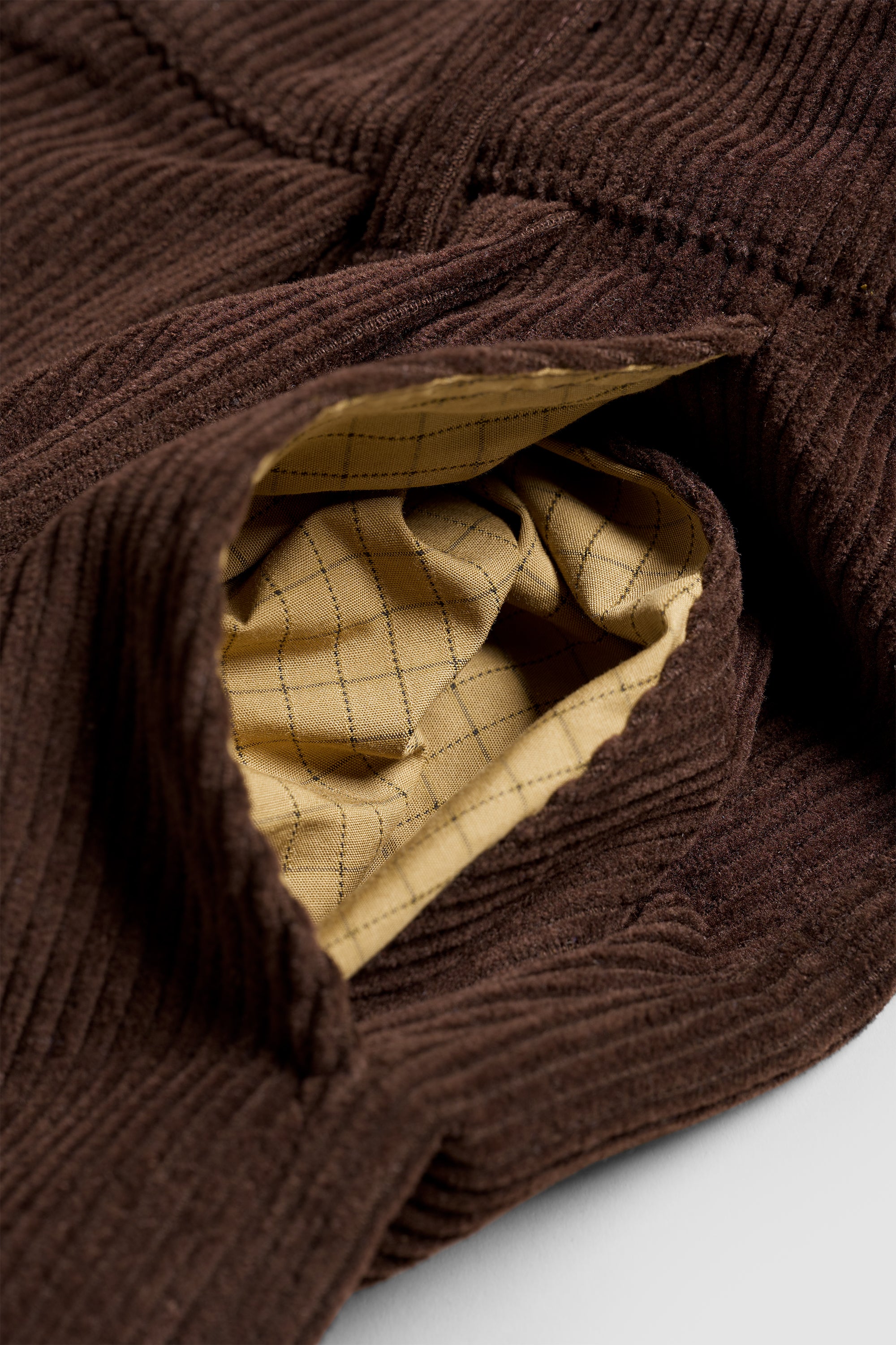 Pleated Short - Choc Cord