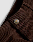 Pleated Short - Choc Cord