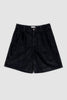 Pleated Short - Black Cord