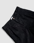 Pleated Short - Black Cord