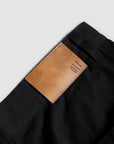 Pleated Pant - Black Cotton