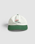 Flower Cap - White & Green