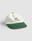 Flower Cap - White & Green