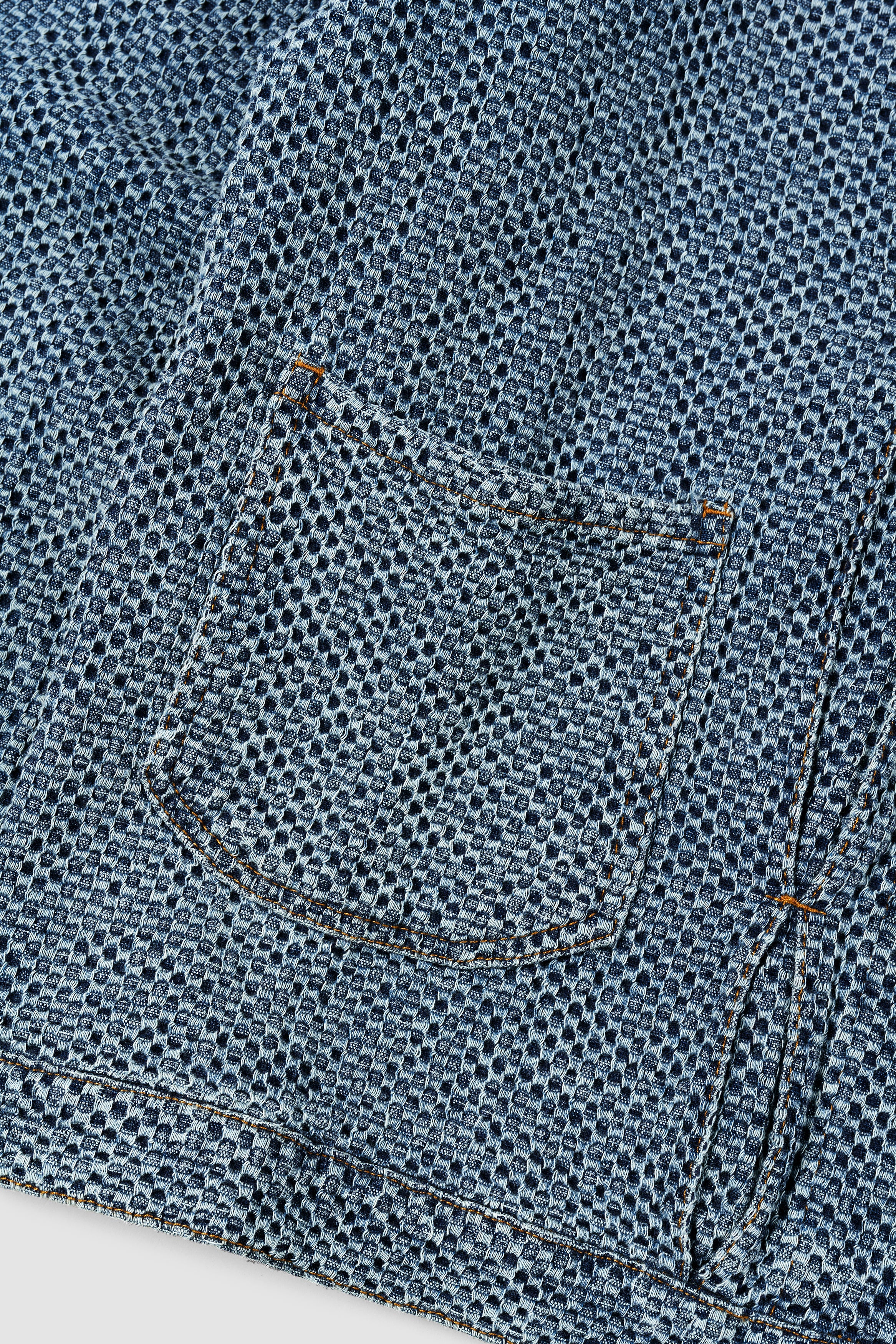 Textured Denim Jacket