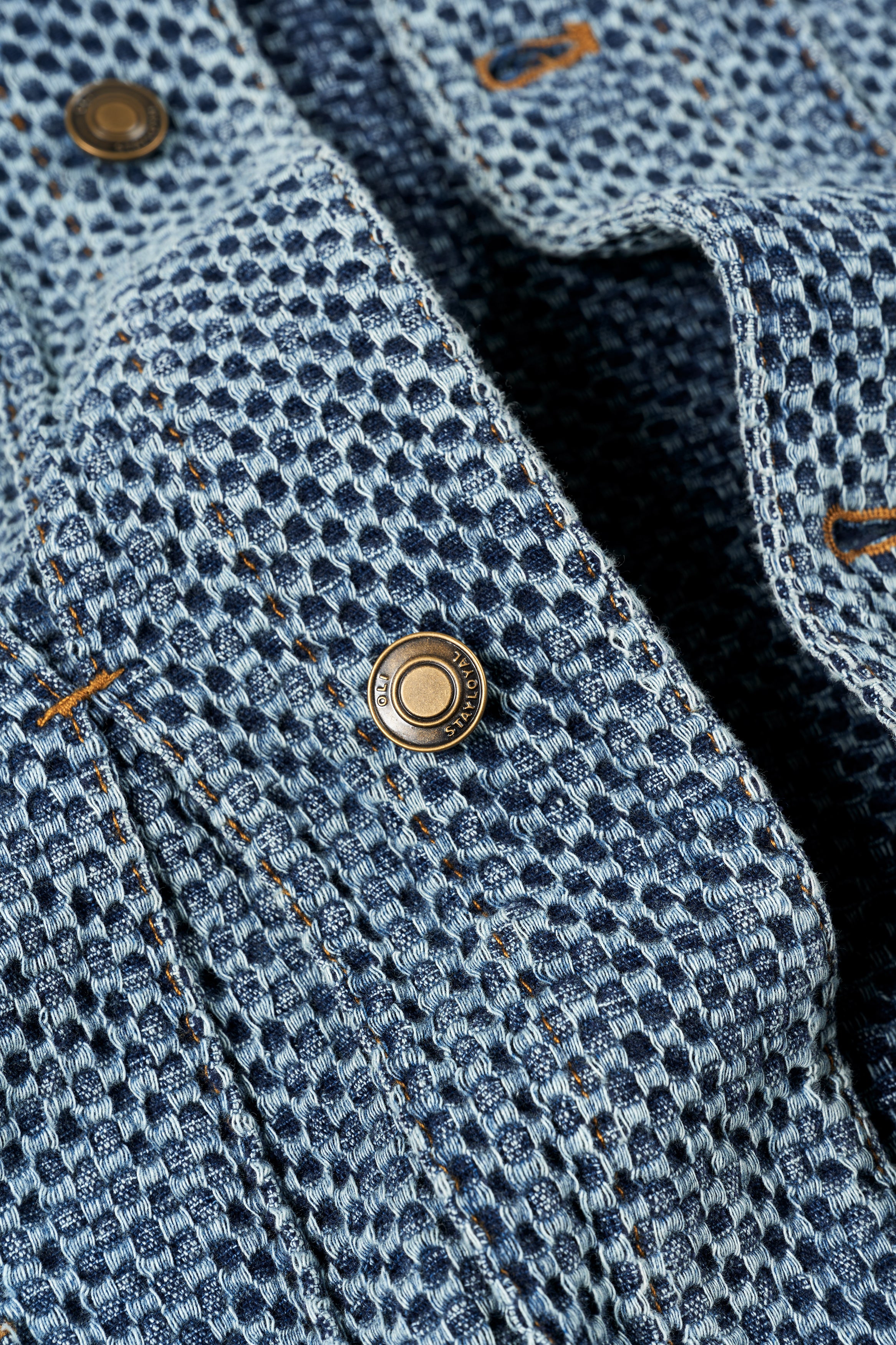 Textured Denim Jacket
