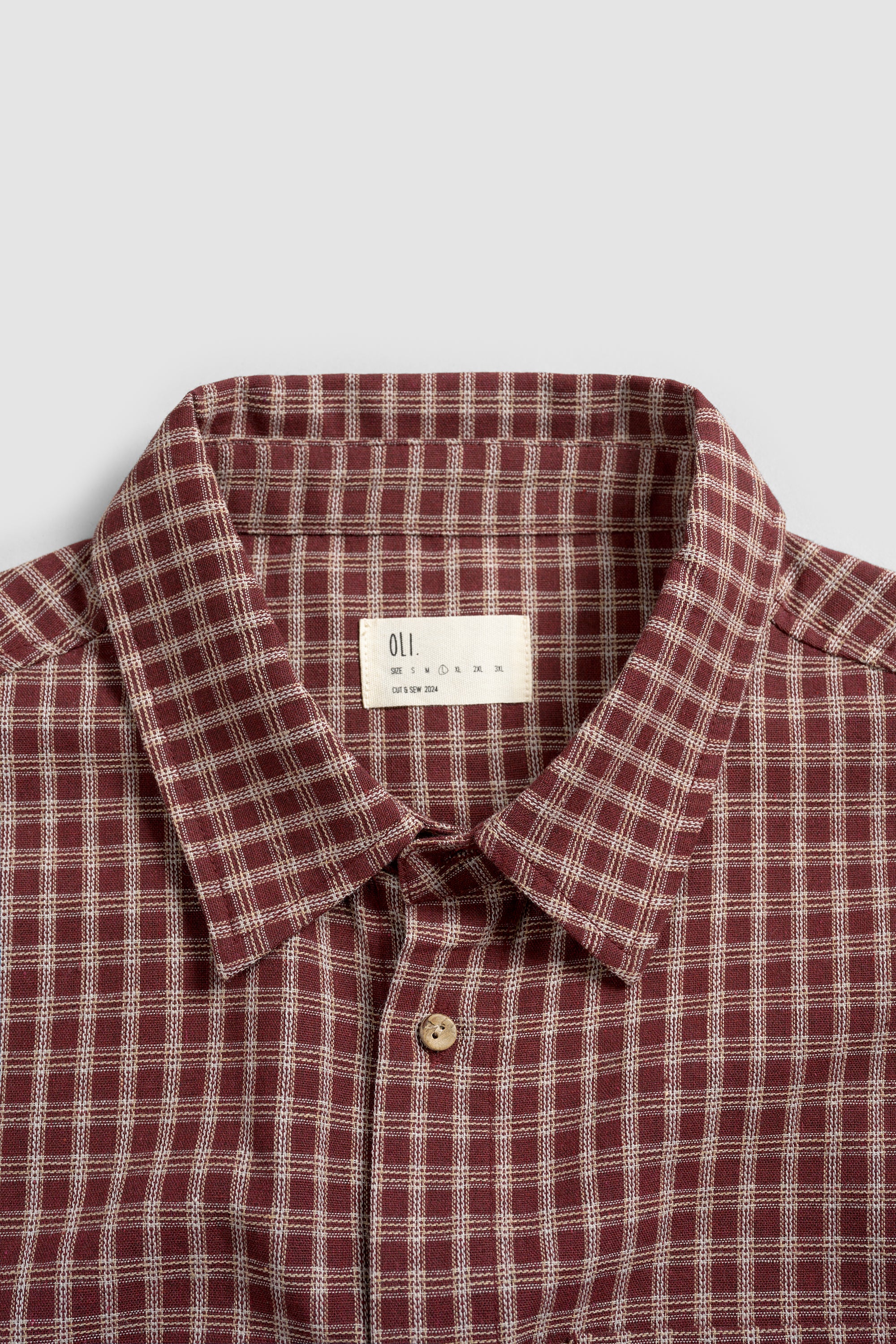 Picnic Button Up - Deep Red