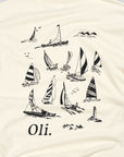 Set Sail Back Print T - Butter