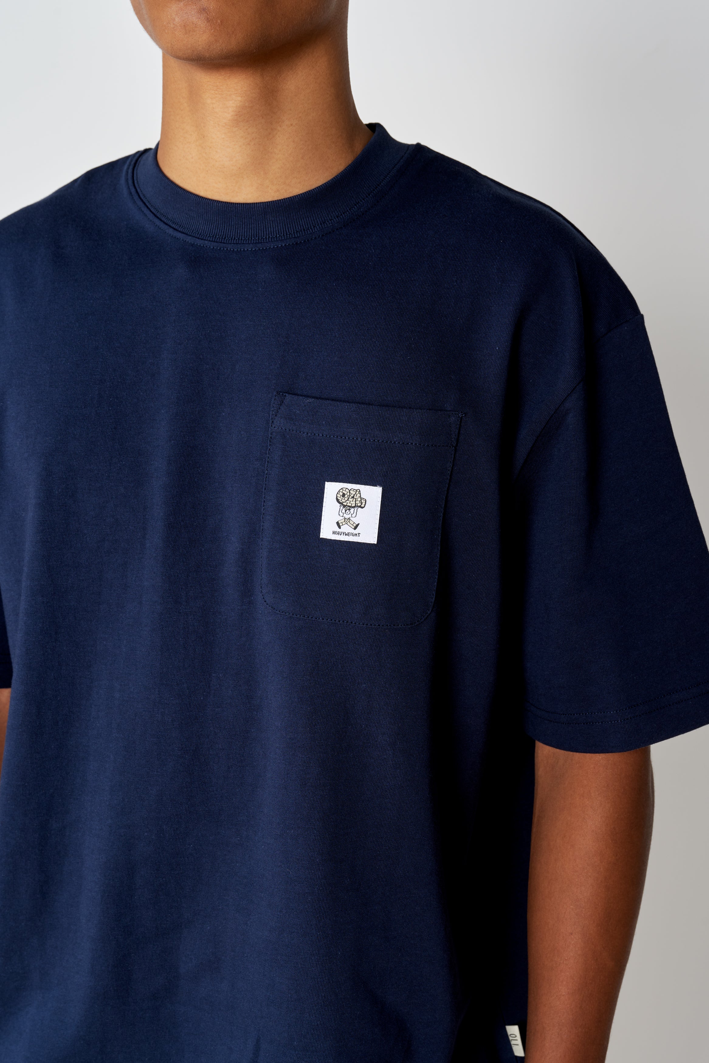 Heavyweight Pocket T - Navy