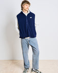 Reversible Polar Fleece Vest - Navy