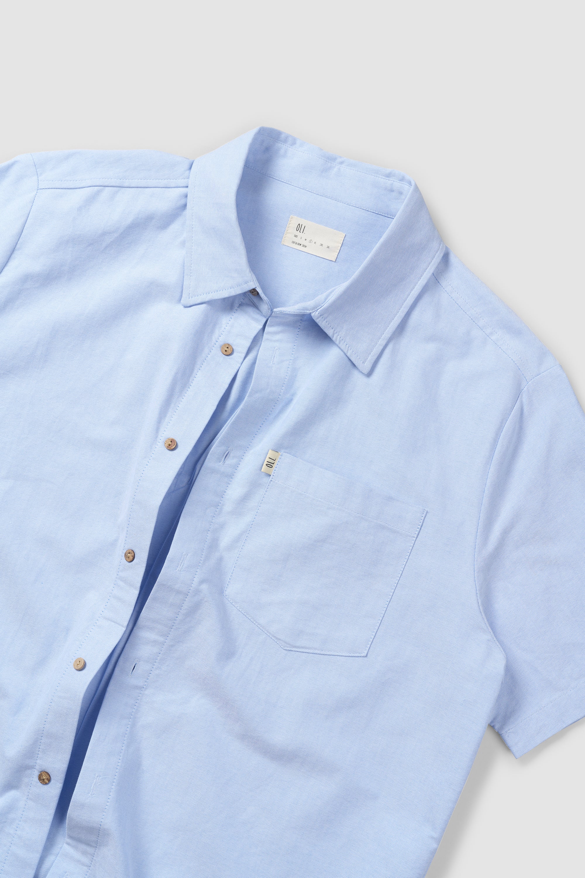 Oxford Button Up - Sky