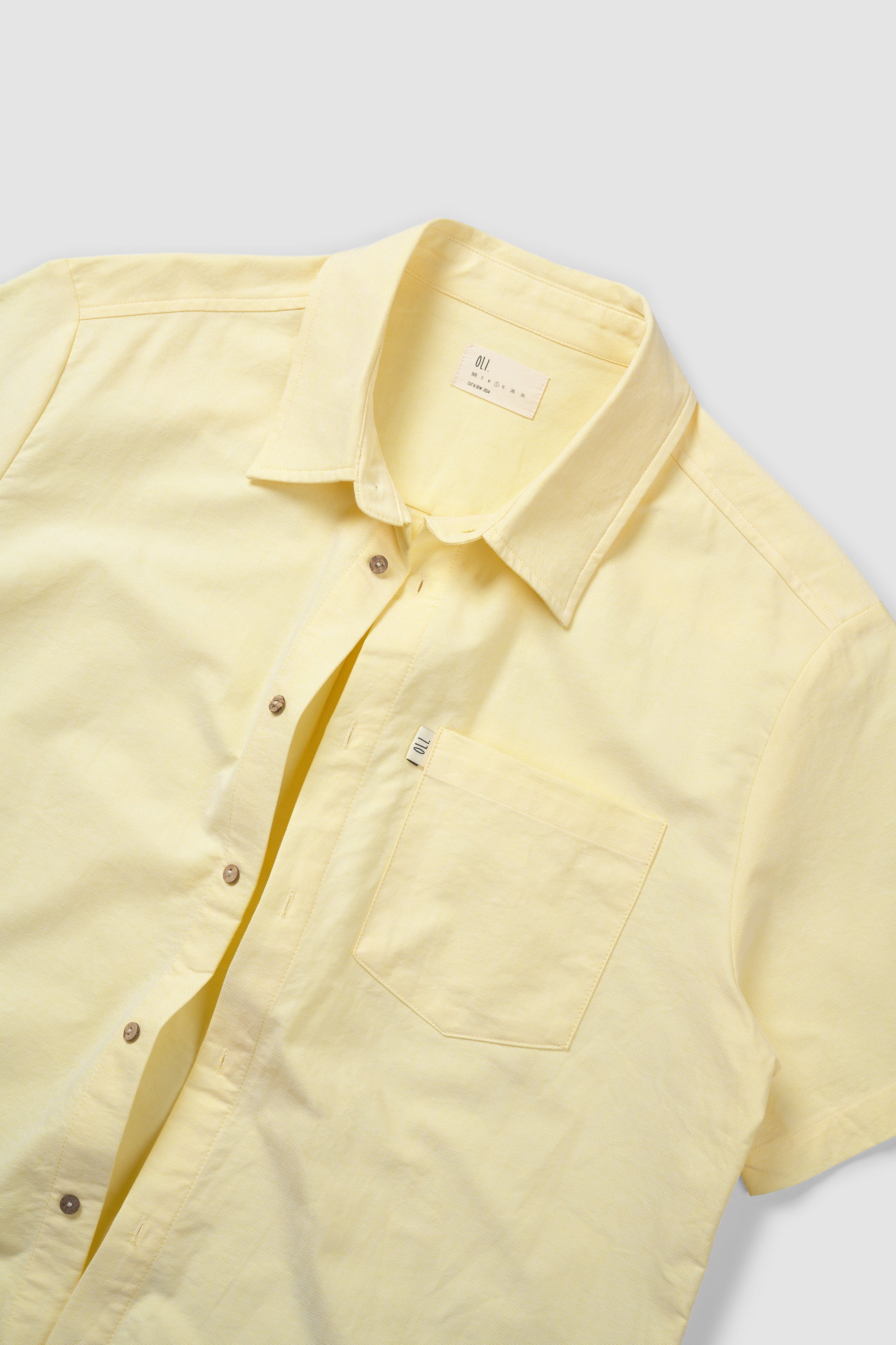 Oxford Button Up - Lemon