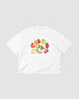 Fruit Salad Crop T - White