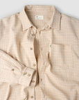 Textured Long Sleeve Button Up - Biscuit