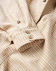 Textured Long Sleeve Button Up - Biscuit