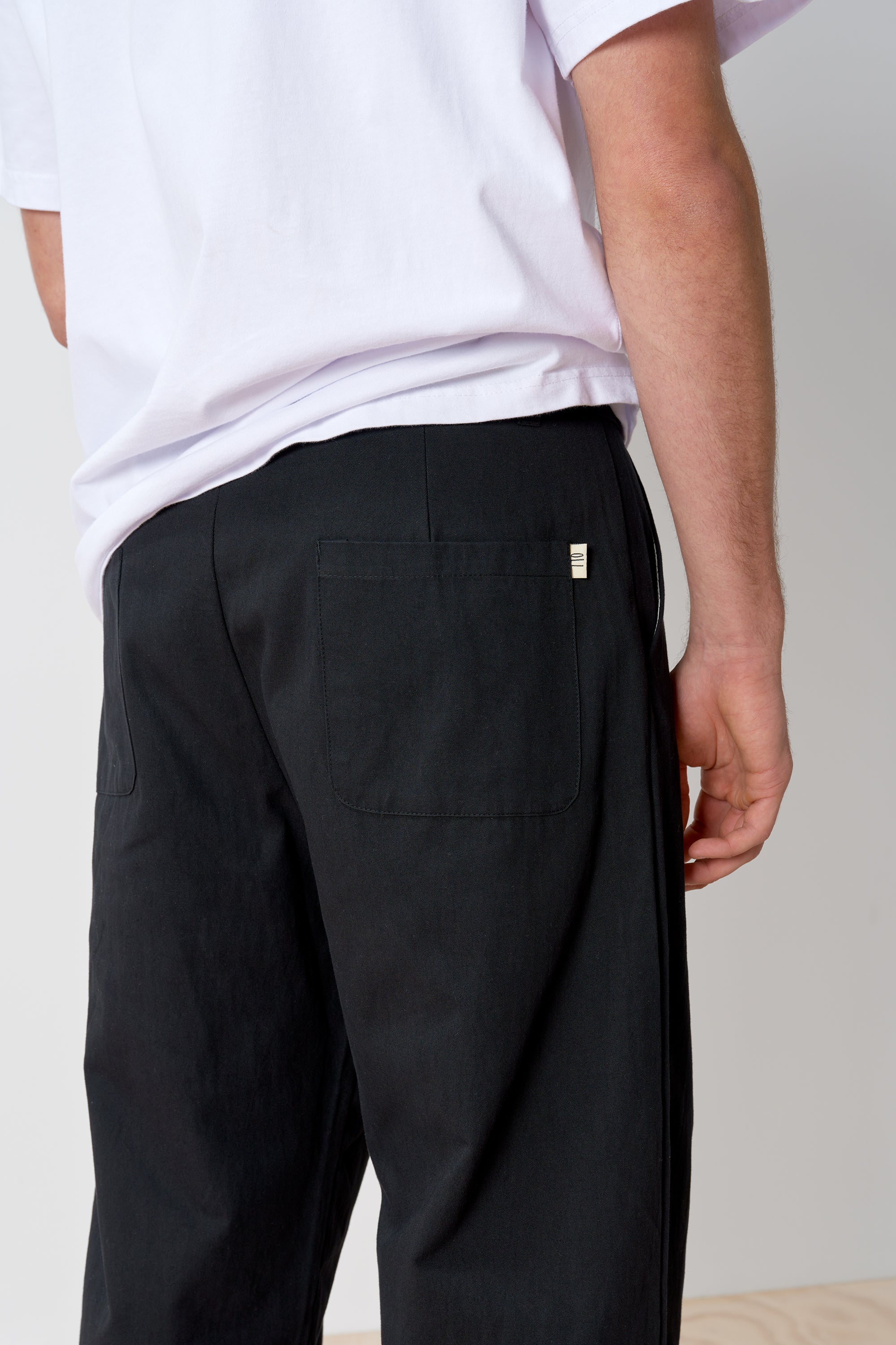 Pleated Pant - Black Cotton – Oli. Pleated Pant - Black Cotton – Oli.
