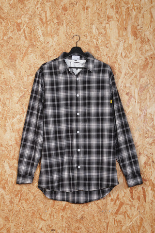 PRE LOVED | Flannel Overshirt Black - XL