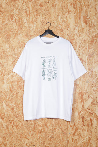 PRE LOVED | Native Leaves T White - XL