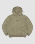 Explore Back Print Hood - Khaki