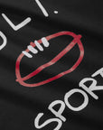 Footy Sports T - Black