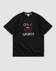 Footy Sports T - Black