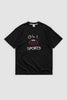 Footy Sports T - Black