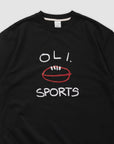Footy Sports T - Black