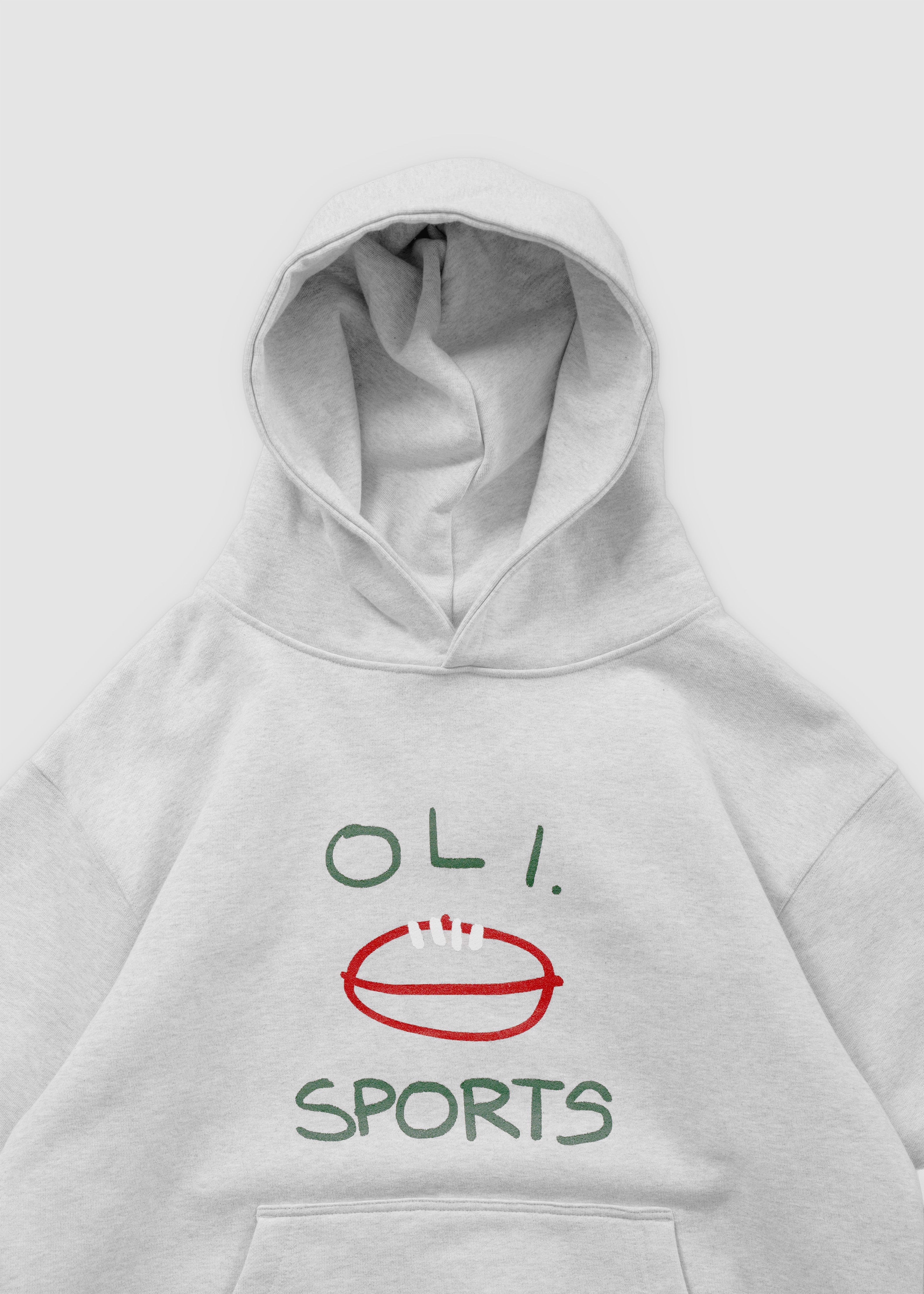 Footy Sports Hood - Snow Marle