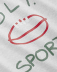 Footy Sports T - Snow Marle