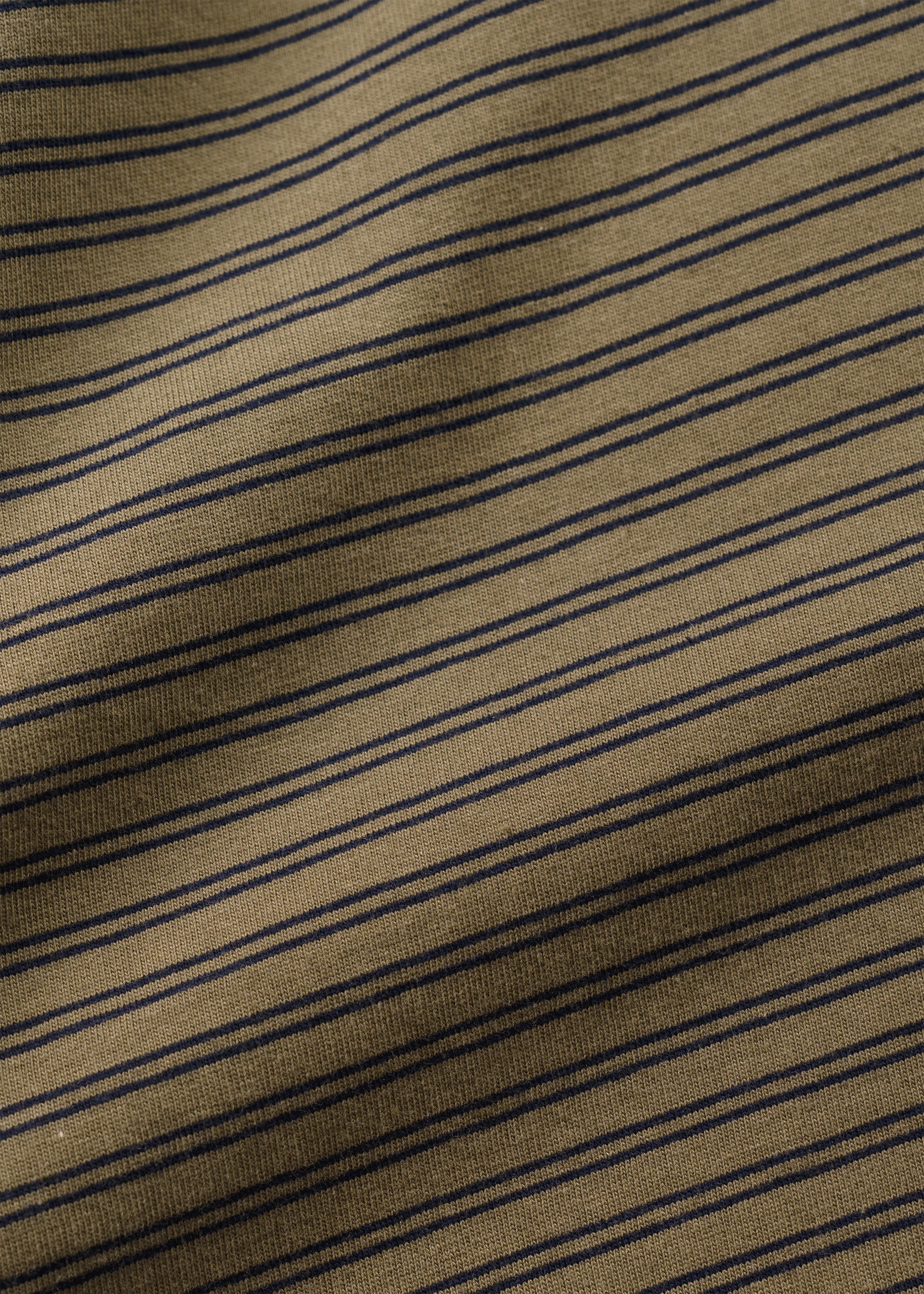Phoebie Stripe Long Sleeve T - Olive