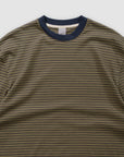 Phoebie Stripe Long Sleeve T - Olive