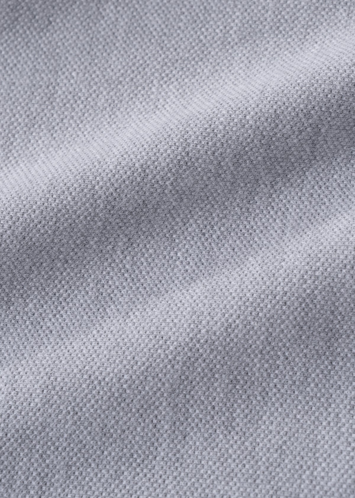 Contrast Cotton Polo - Ash Marle