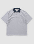 Contrast Cotton Polo - Ash Marle